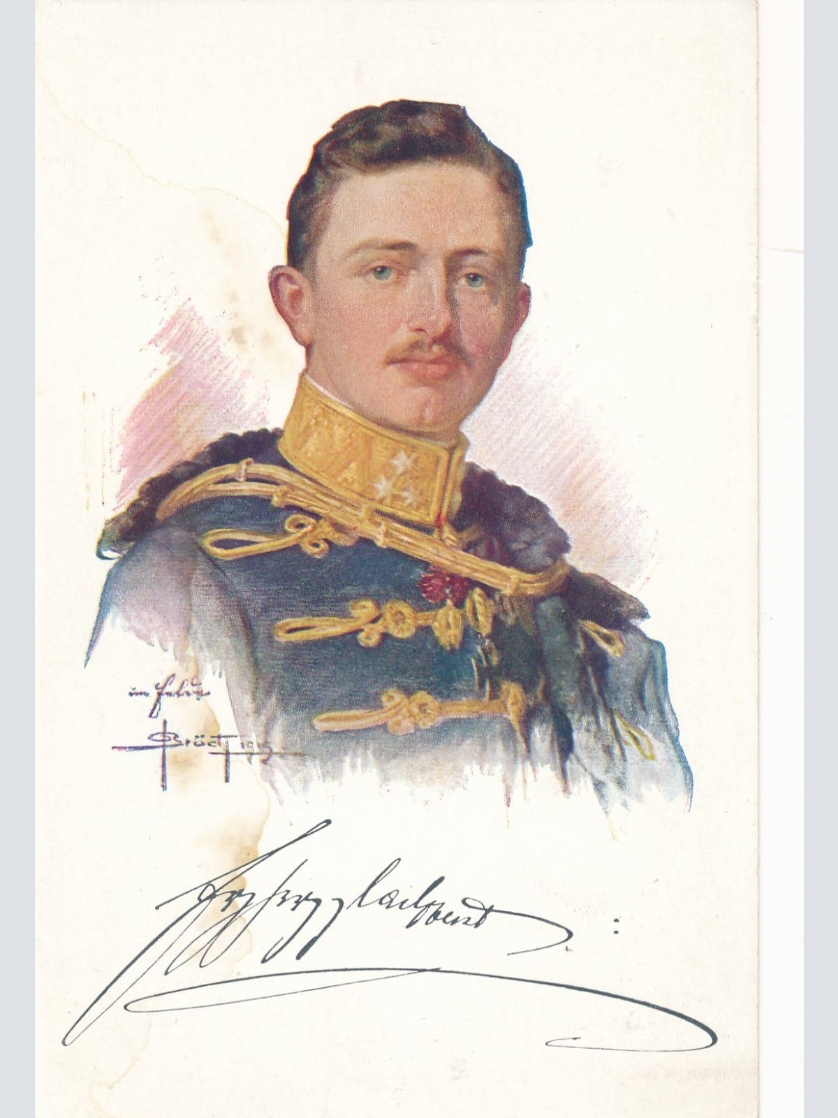 AK Militaria Kaiser Karl von Österreich Ansichtskarte (18337)