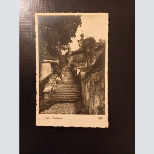 Alt Hallein Aufgang Zum Berzirksgericht Gr