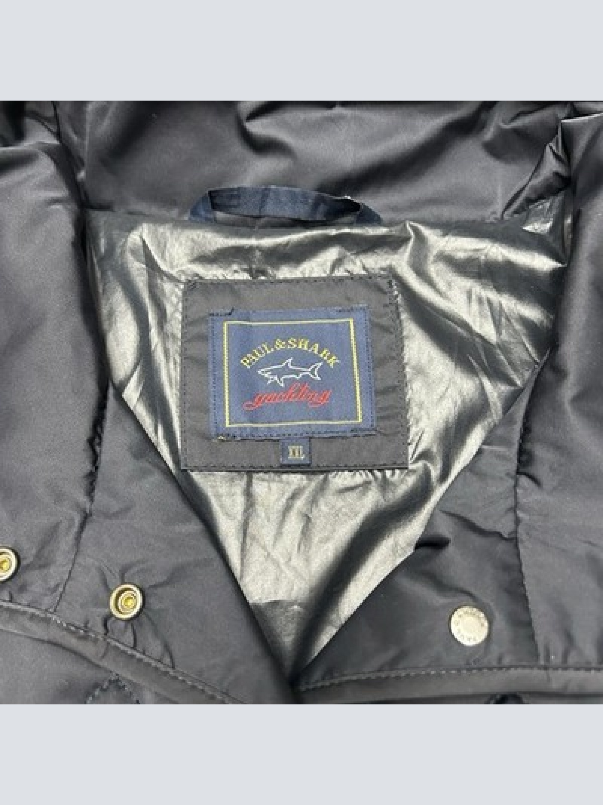 Paul & Shark Yachting Damen Steppjacke Schwarz Größe XXL Vintage 90s