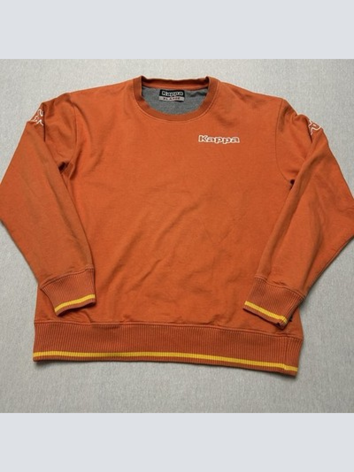 Vintage KAPPA Sweatshirt XL Orange - 90er/Y2K - Crewneck Retro Sport Logo
