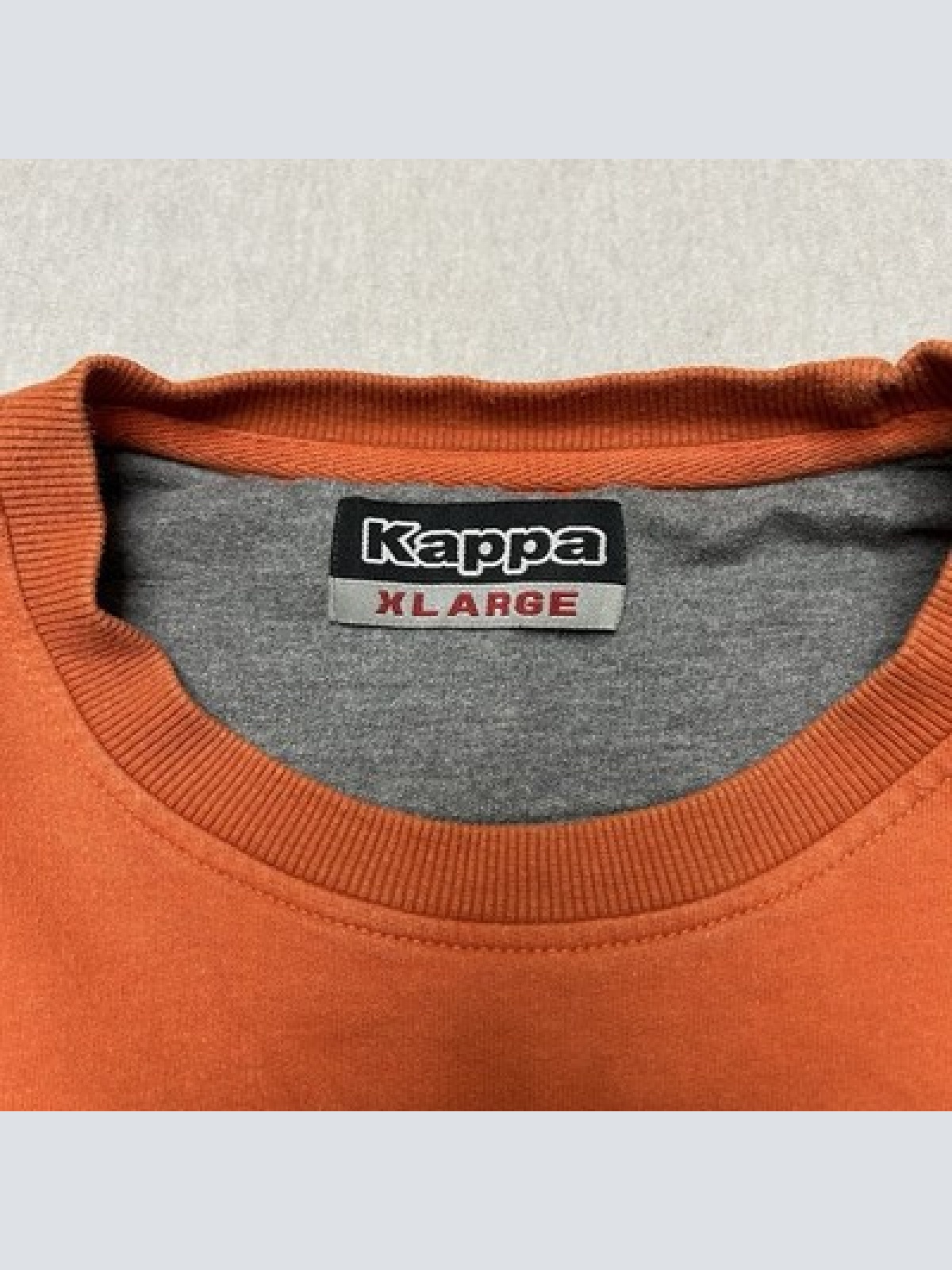 Vintage KAPPA Sweatshirt XL Orange - 90er/Y2K - Crewneck Retro Sport Logo
