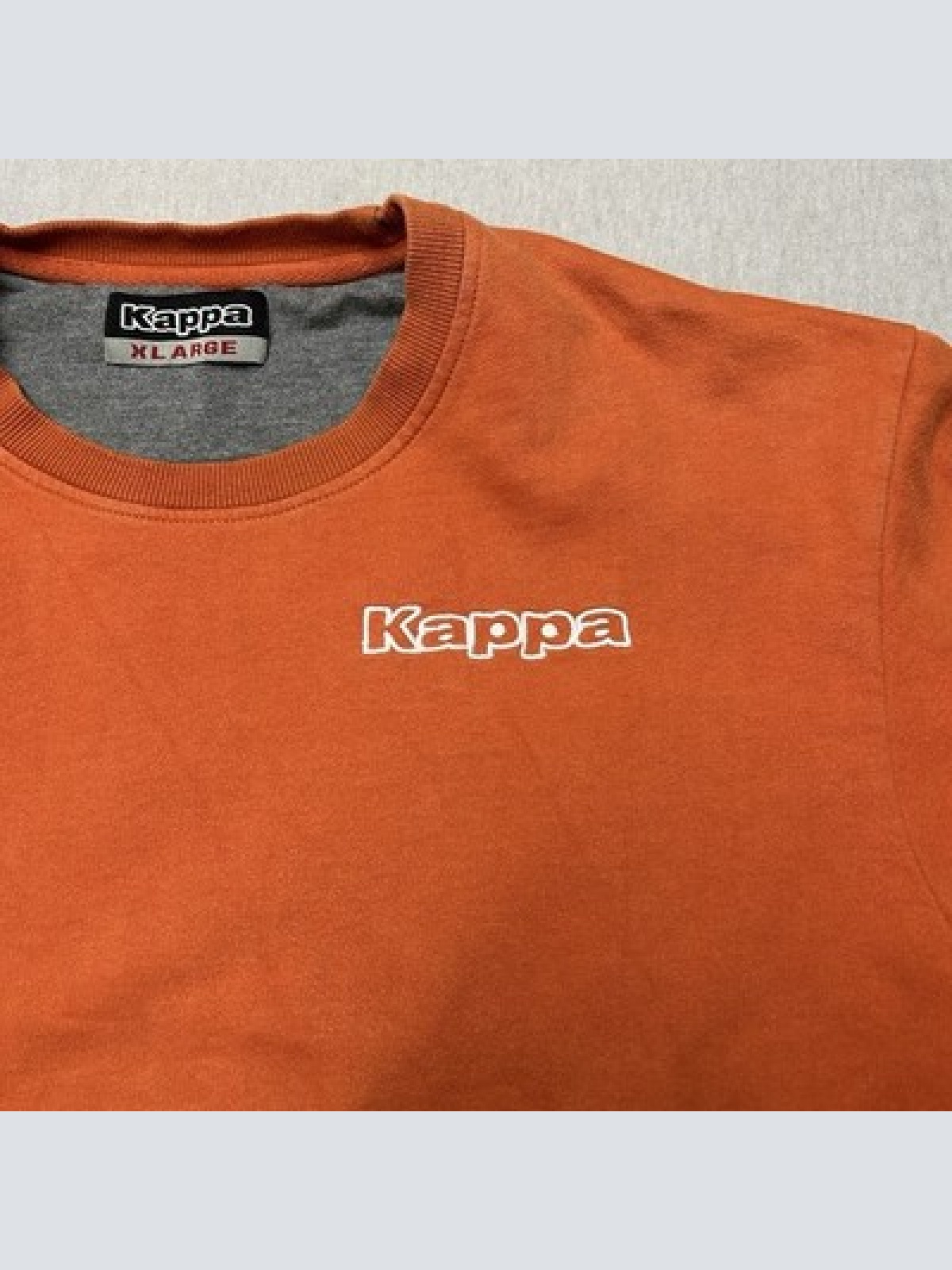 Vintage KAPPA Sweatshirt XL Orange - 90er/Y2K - Crewneck Retro Sport Logo