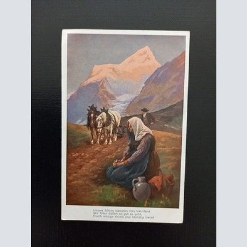 Unsere Söhne Kämpfen Fürs Vaterland Pferde Mann Frau Gr