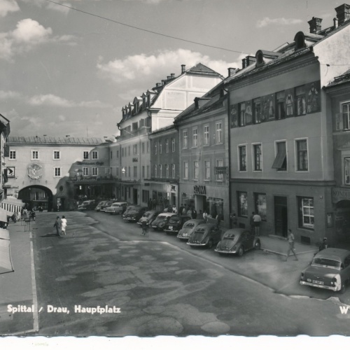 AK aus Spittal an der drau Hauptplatz Kärnten Ansichtskarte (18414)