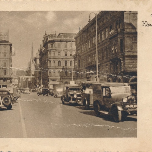 AK aus Wien Kärntnerstrasse mit Oldtimer Ansichtskarte (18446)