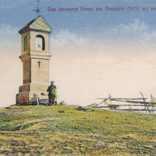 AK Steinernes Kreuz am Arabüchl Niederösterreich Ansichtskarte (18575)