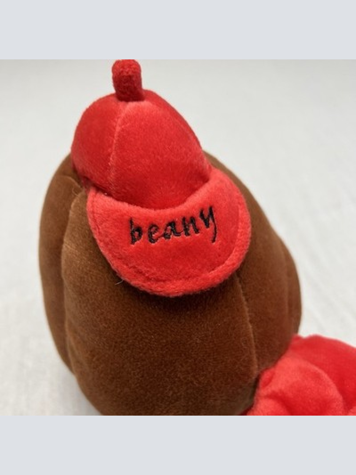 Vintage Saeco Maskottchen Kaffeebohne Selten Plüsch Werbefigur ca. 20cm TOP