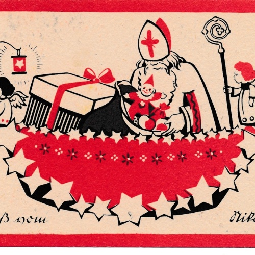 AK gruß vom Nikolo - Kikolaus Ansichtskarte (18628)