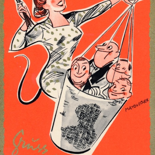 AK gruß vom Krampus - Krampusine Ansichtskarte (18636)