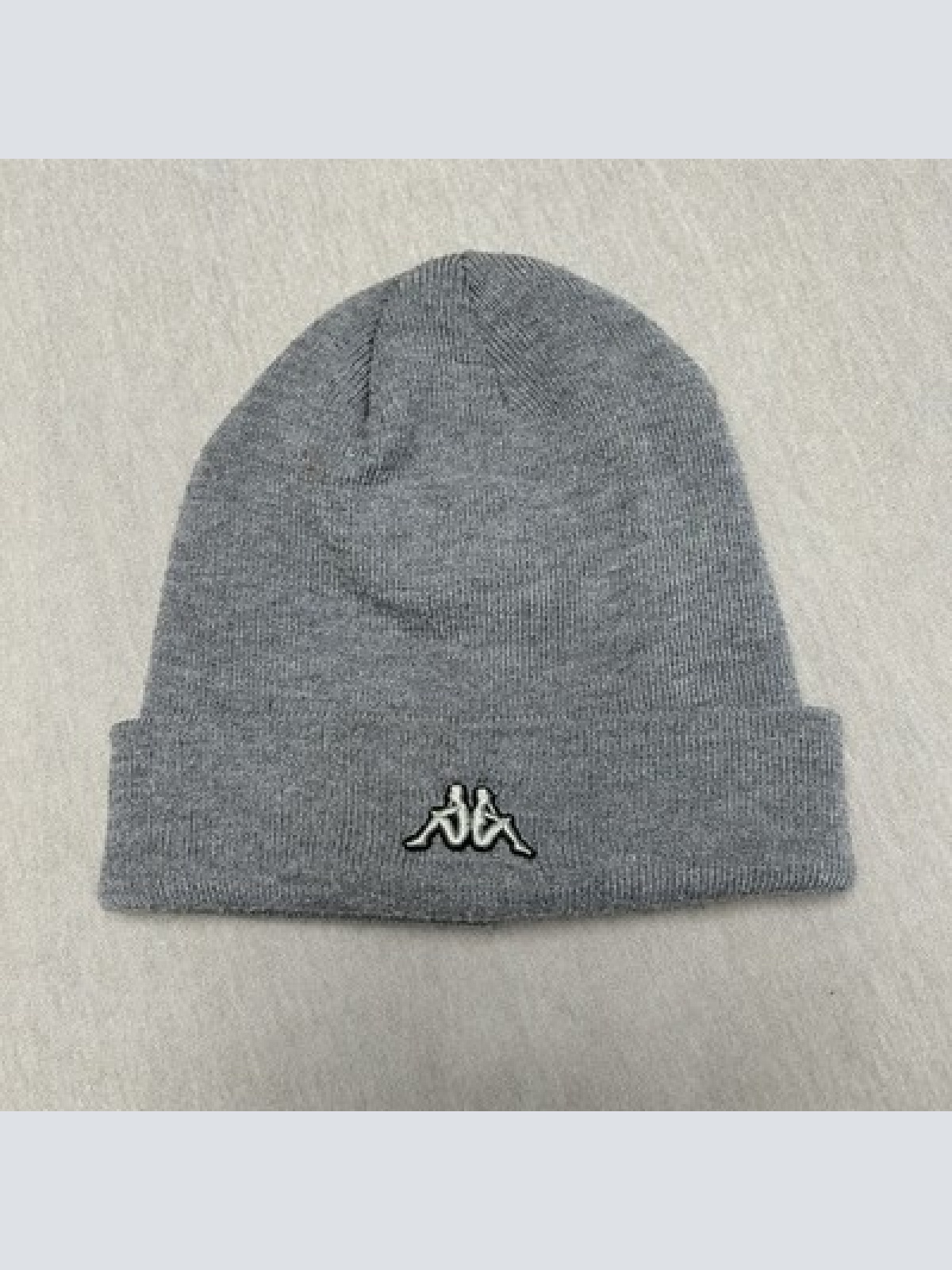 Kappa Strickmütze Beanie Grau Klassisches Design gesticktes Logo Onesize Unisex