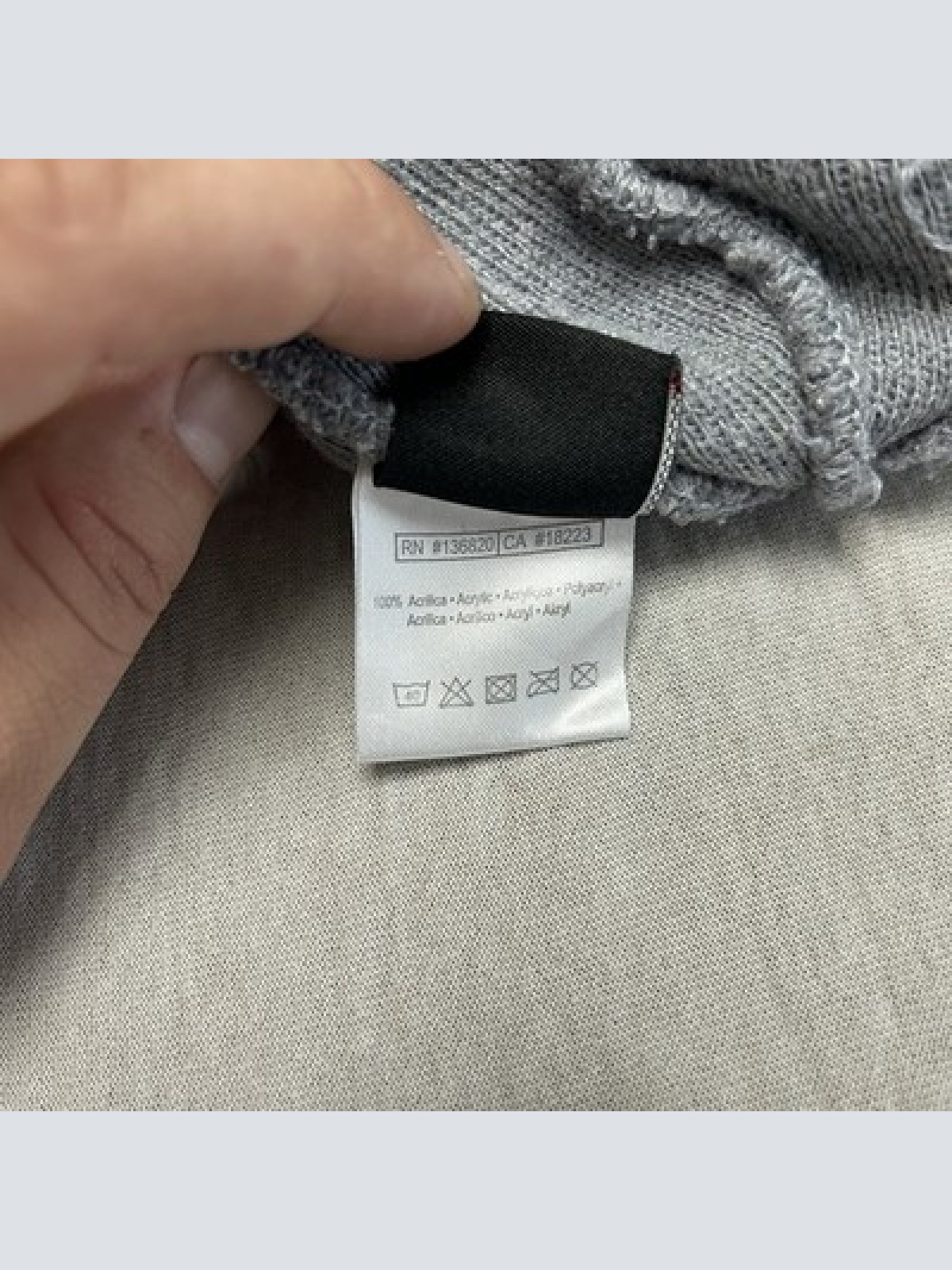 Kappa Strickmütze Beanie Grau Klassisches Design gesticktes Logo Onesize Unisex