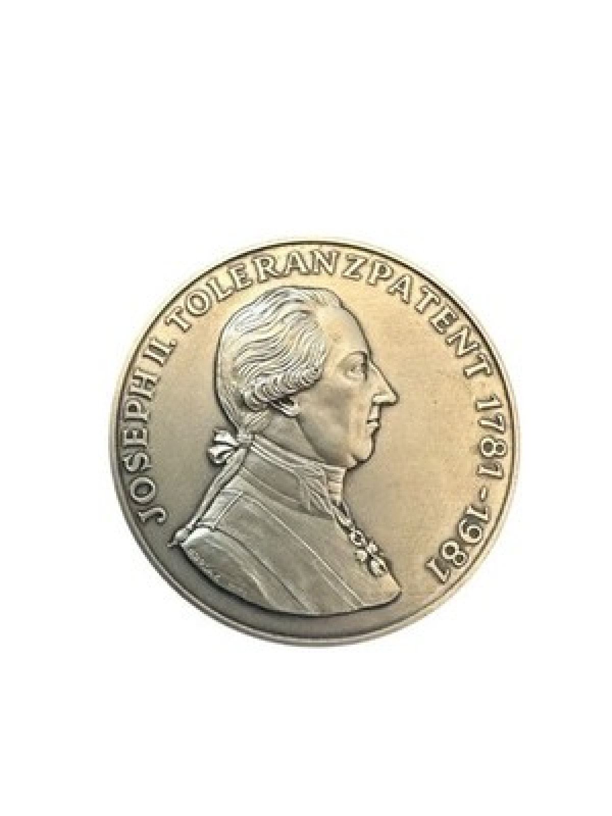 Medaille 200 Jahre Toleranzpatent Joseph II. Toleranz Bethaus Bodlak Bronze Etui