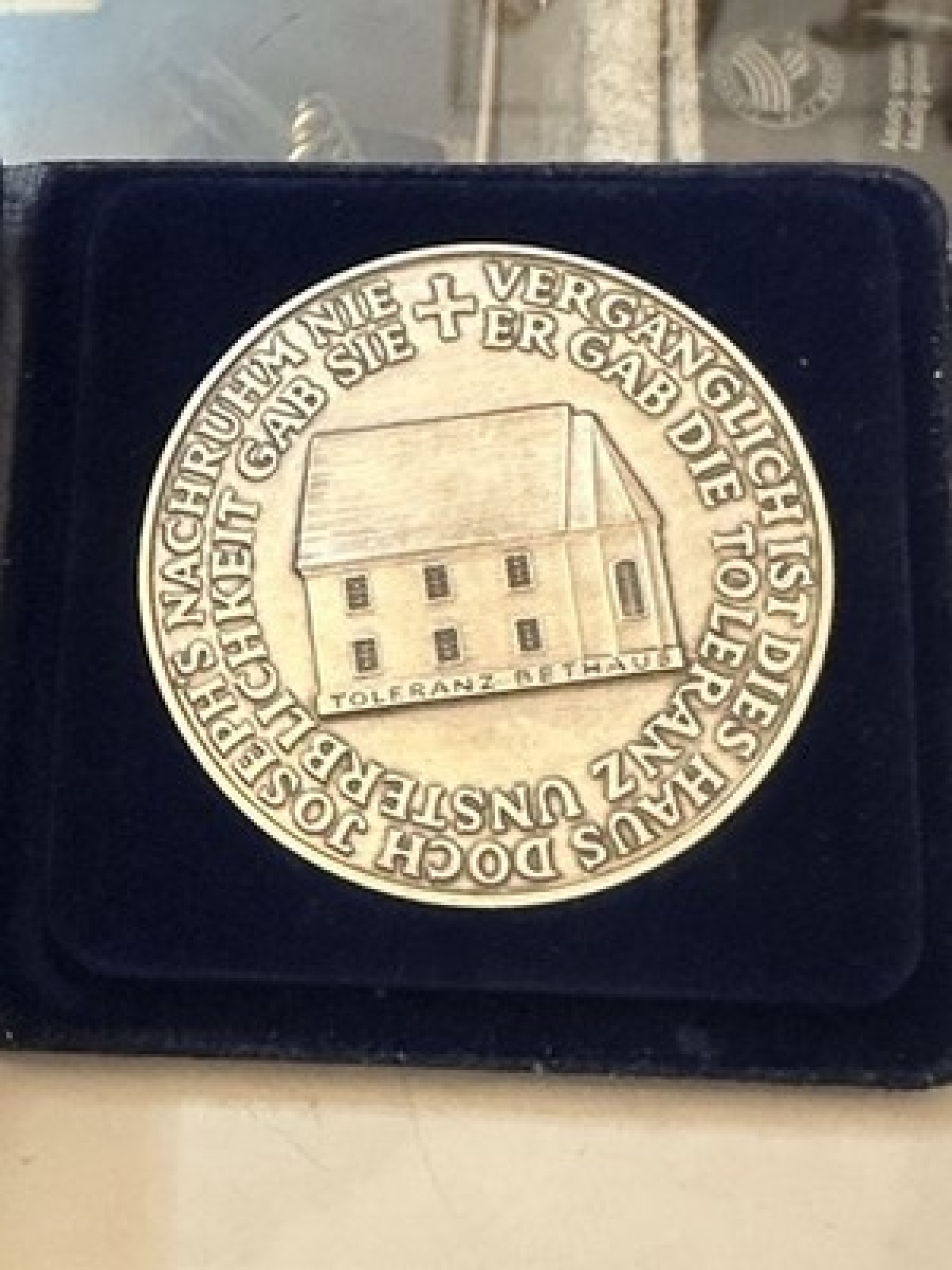 Medaille 200 Jahre Toleranzpatent Joseph II. Toleranz Bethaus Bodlak Bronze Etui