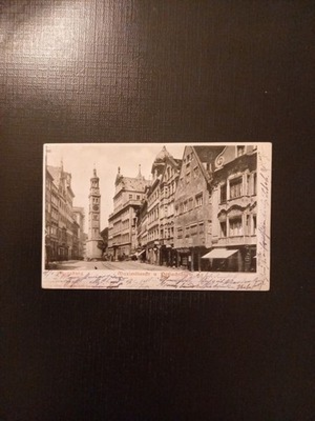 Augsburg Maximilianstr. Prägekarte Gr