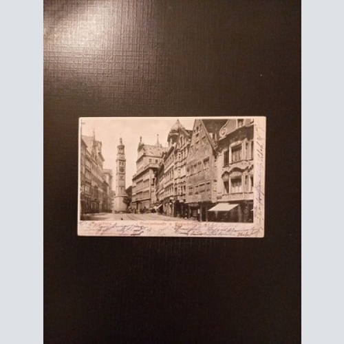 Augsburg Maximilianstr. Prägekarte Gr