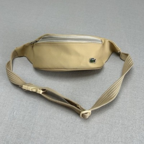 Lacoste Bauchtasche Gürteltasche Beige Creme – Klassiker mit Krokodil-Logo – Top