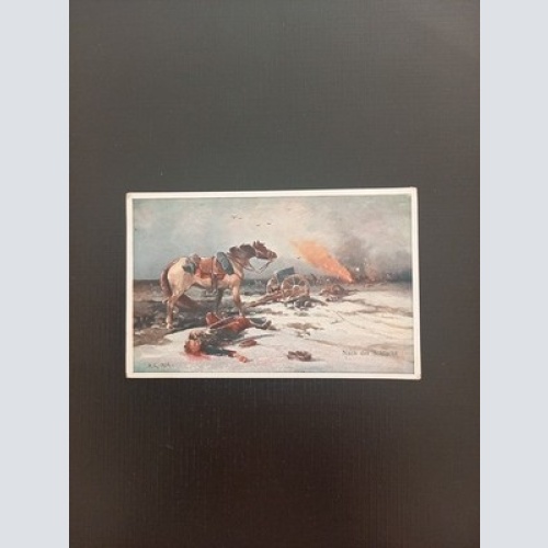 Kriegsmarine Nach Der Schlacht Pferd Mann Gr