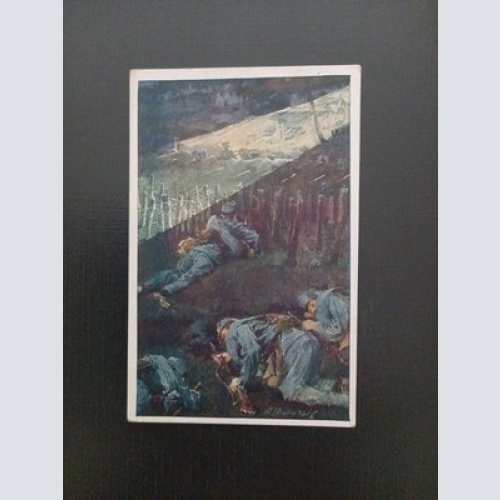 Kriegskarte Gefalle Soldaten Gr