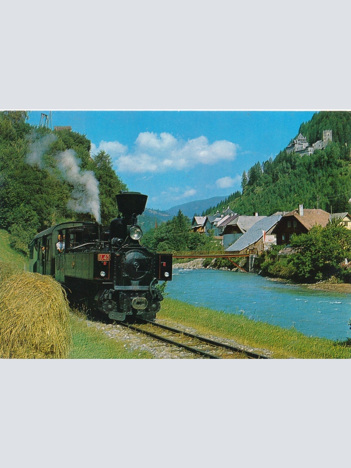 AK aus von der Murtalbahn bei Ramingstein Salzburg Ansichtskarte (18682)