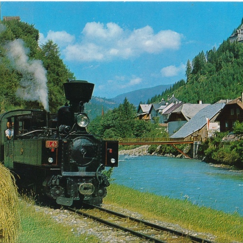 AK aus von der Murtalbahn bei Ramingstein Salzburg Ansichtskarte (18682)