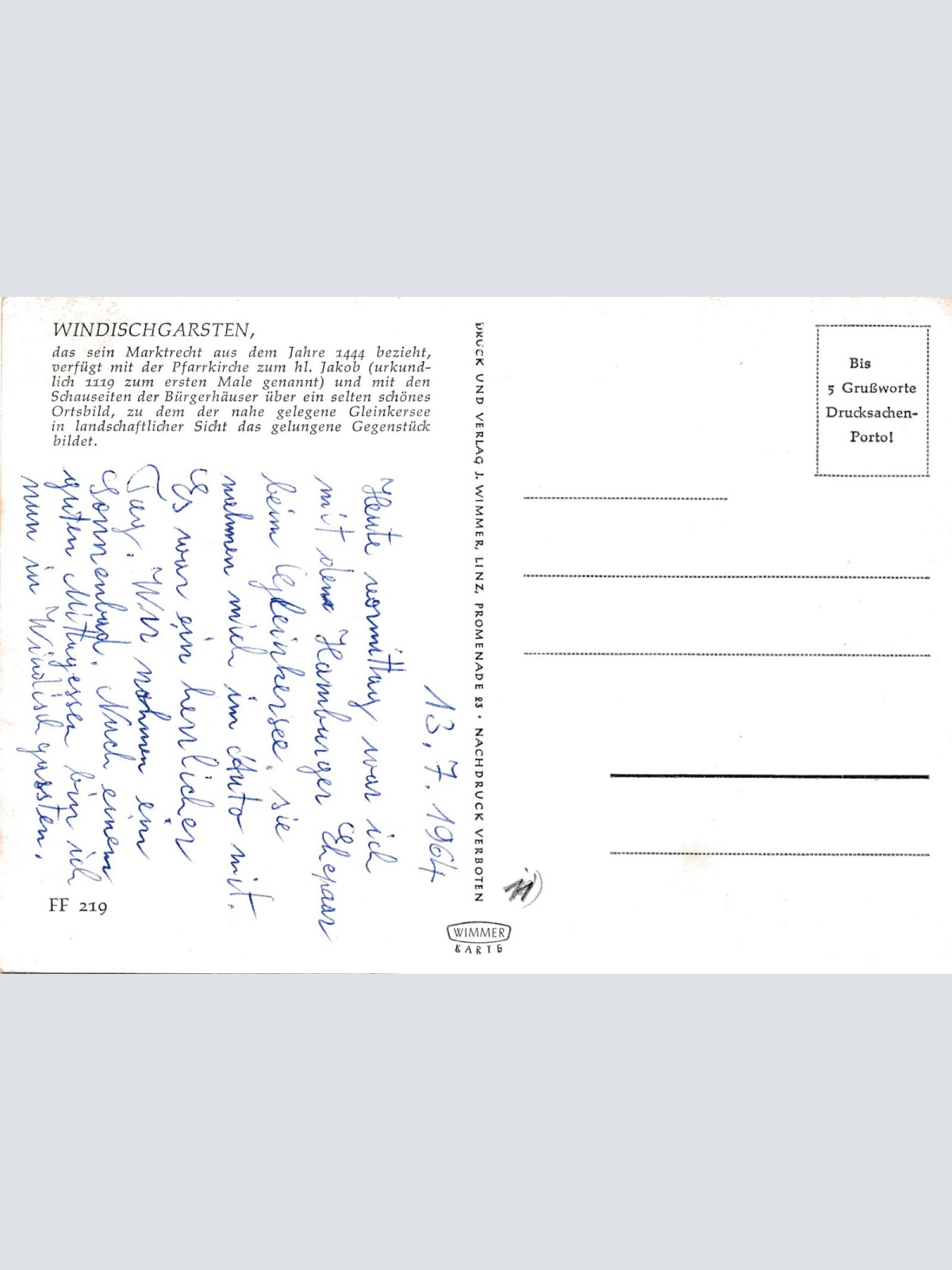 AK aus Windischgarsten Oberöst. Ansichtskarte (18691)