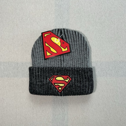 Vintage Superman Mütze DC Comics 1998 Neu mit Etikett Grau