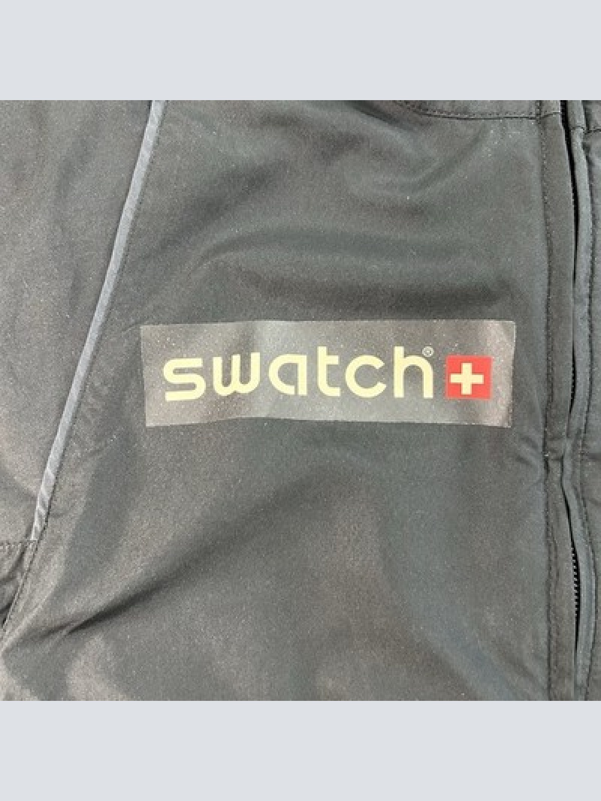 Nike x Swatch Vintage Windbreaker Trainingsjacke Clima-Fit Größe S Schwarz