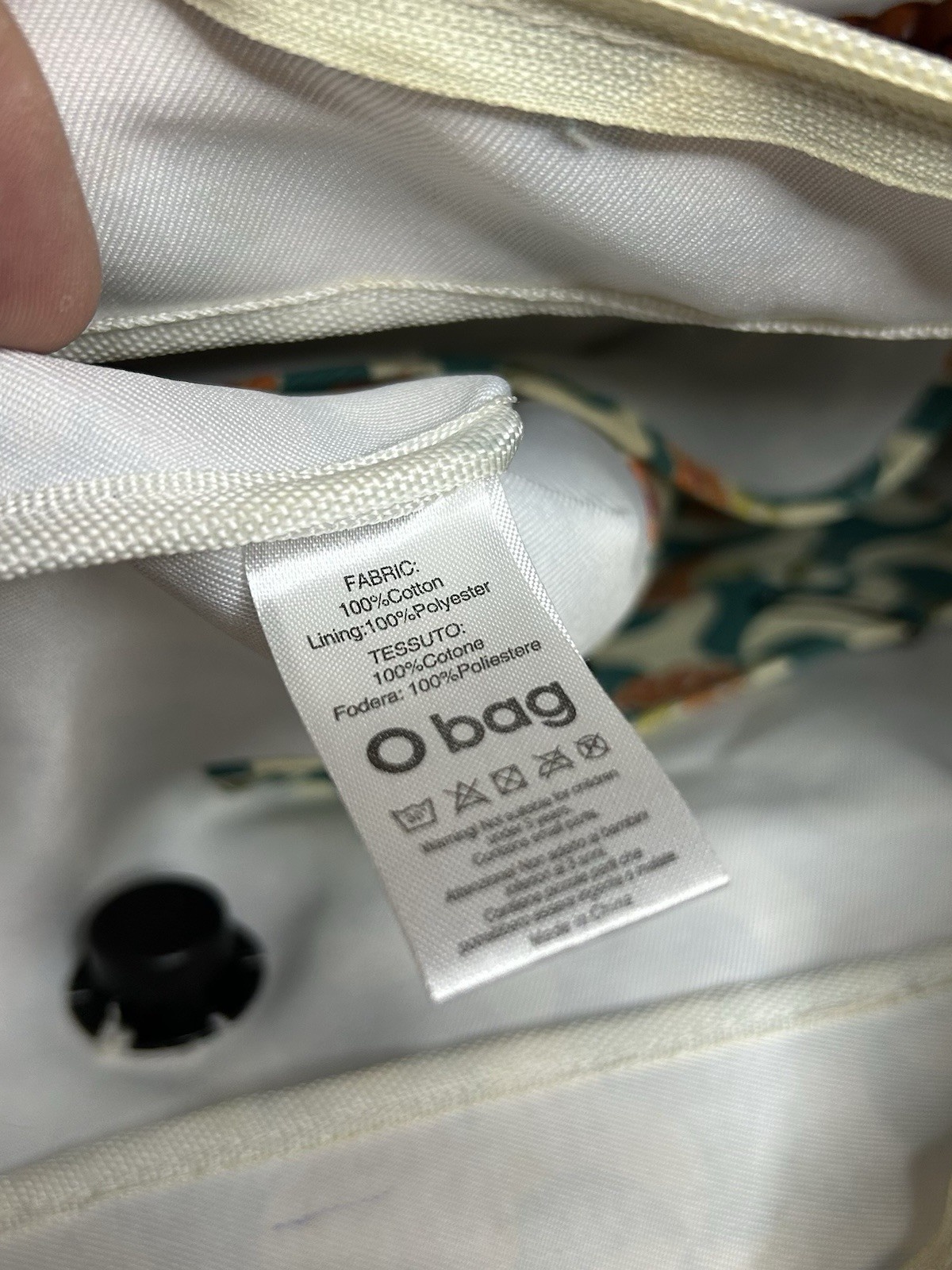 O bag Classic XL Damen Handtasche Grau, Orange 38x32cm Komplett