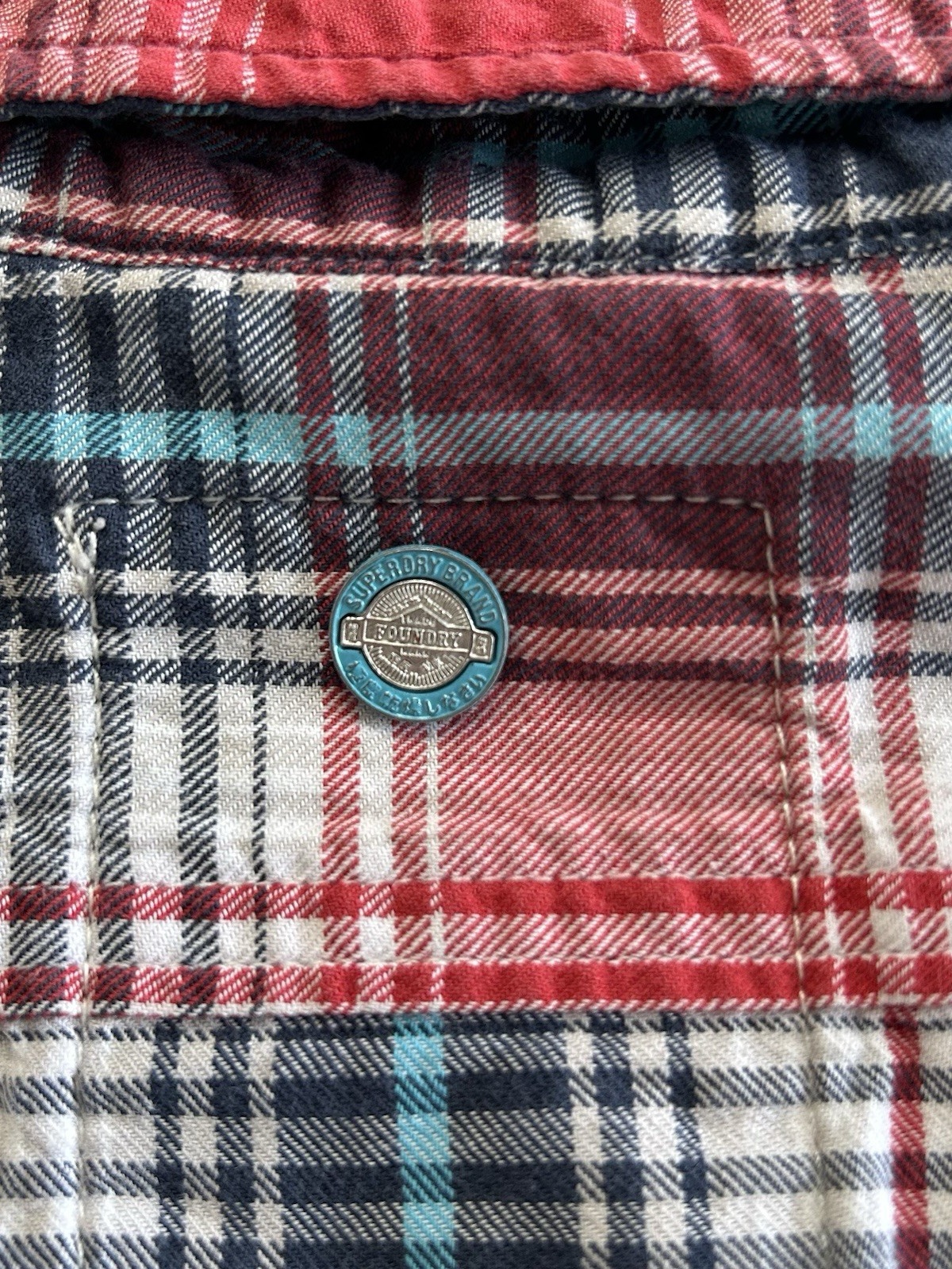 Superdry & Co Herren Langarm Hemd Größe S Mehrfarbig Kariert Sehr guter Zustand