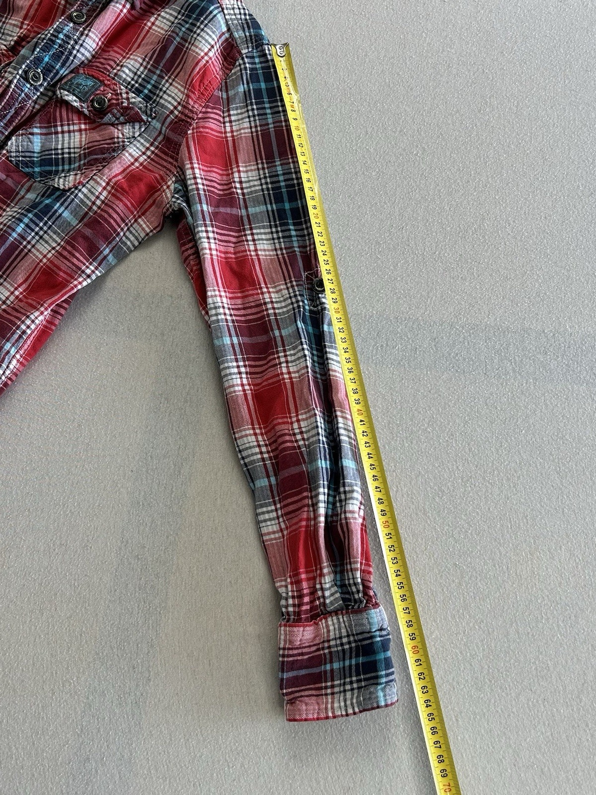 Superdry & Co Herren Langarm Hemd Größe S Mehrfarbig Kariert Sehr guter Zustand