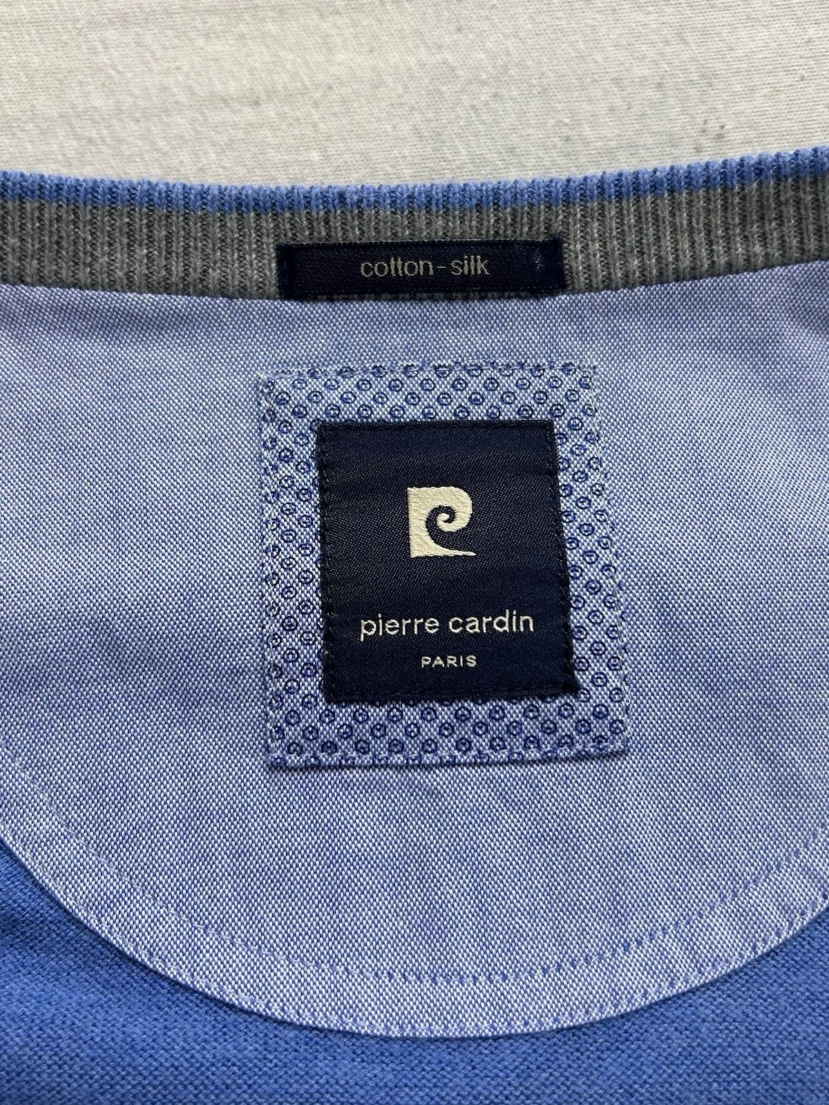 Pierre Cardin Paris Pullover Herren | Größe 3XL | Blau | Feinstrick | Maße Fotos