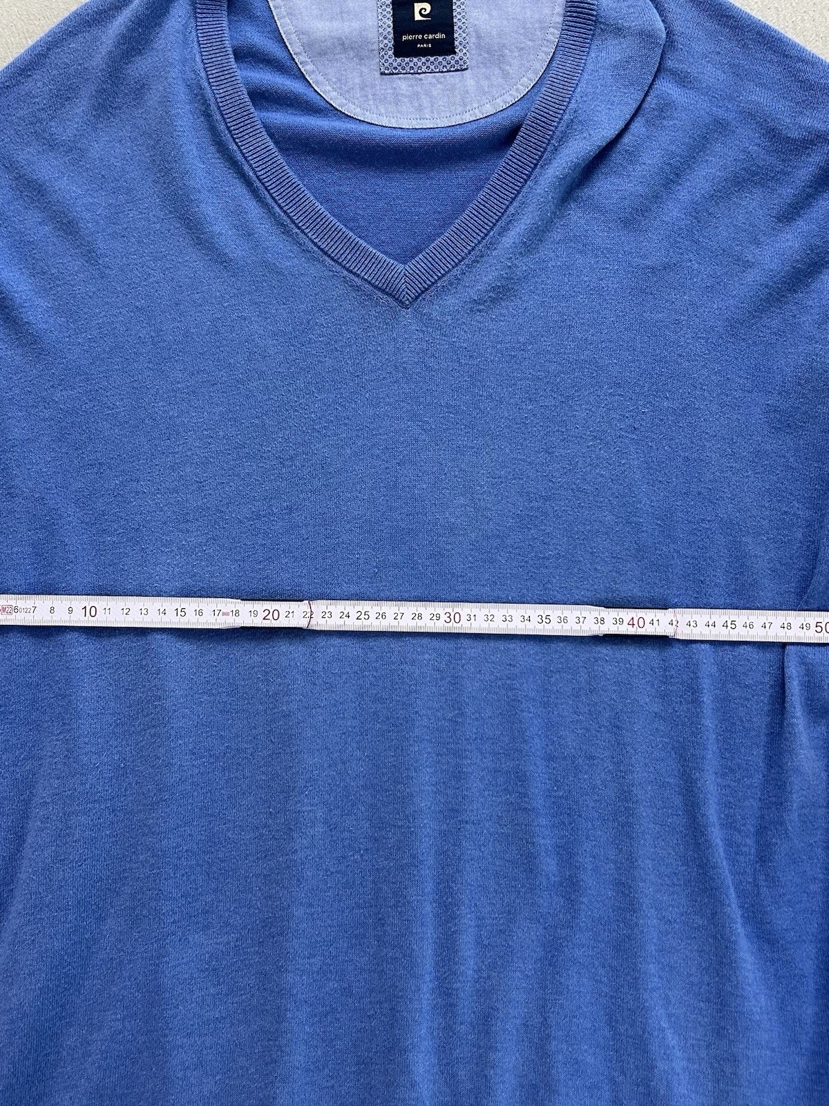 Pierre Cardin Paris Pullover Herren | Größe 3XL | Blau | Feinstrick | Maße Fotos