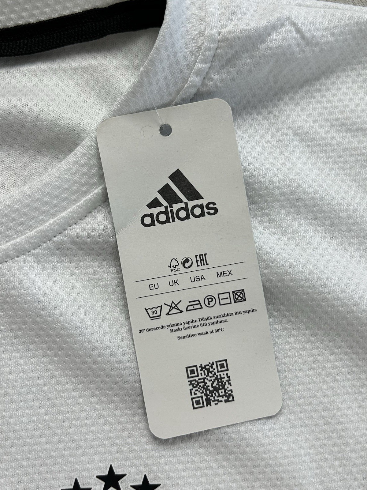 Besiktas Istanbul Adidas Trainings/Aufwärm Trikot NEU mit Etikett Größe L Weiß