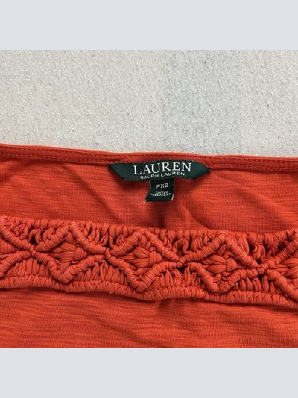LAUREN Ralph Lauren Damen Top/Shirt Größe PXS Ärmellos Rot Maße auf Fotos