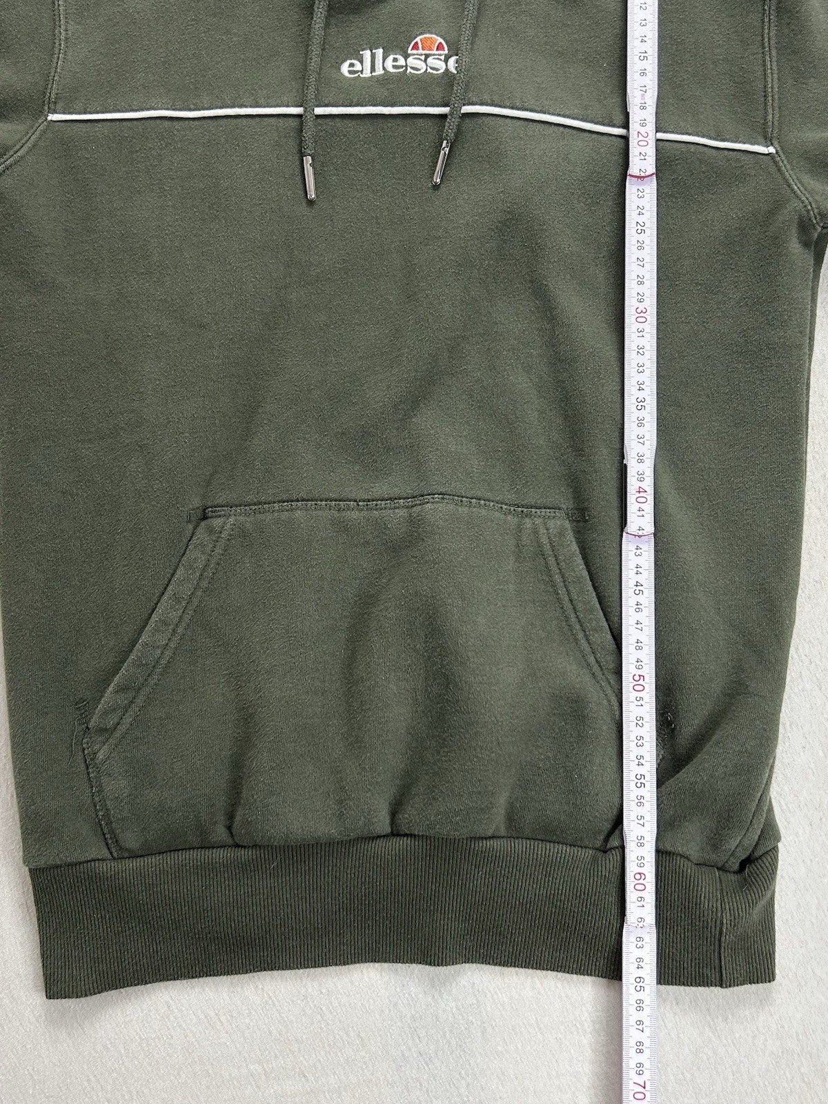 Ellesse Hoodie Damen Größe XS Olivgrün Maße auf den Fotos