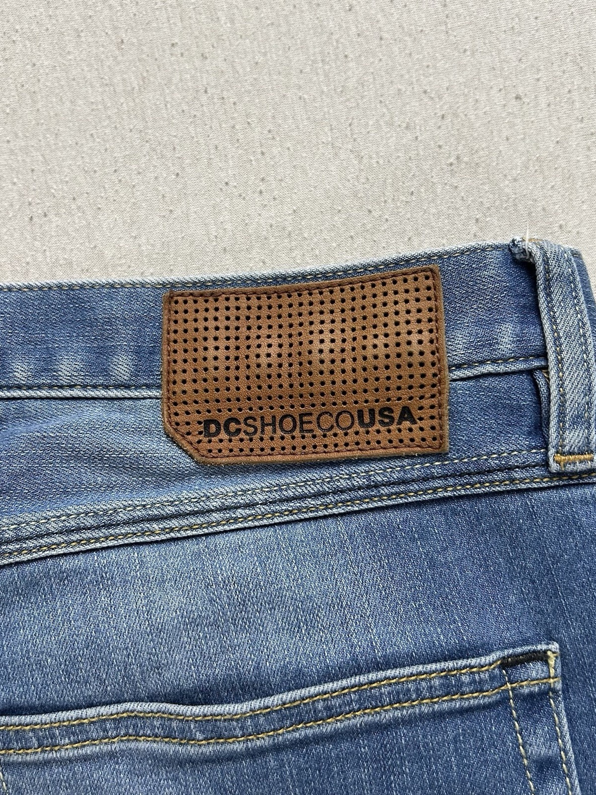 DC Shoes Jeans Shorts Herren Größe W34 Blau Bermudas Skater Maße auf Fotos