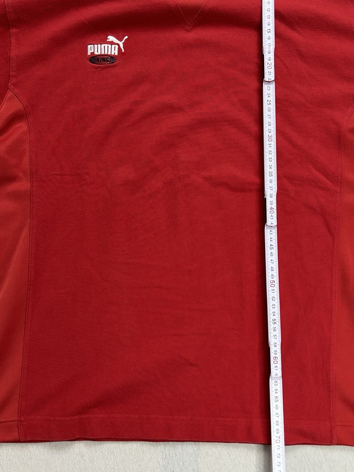 Puma King Vintage T-Shirt | Größe M | Rot | Maße auf den Fotos