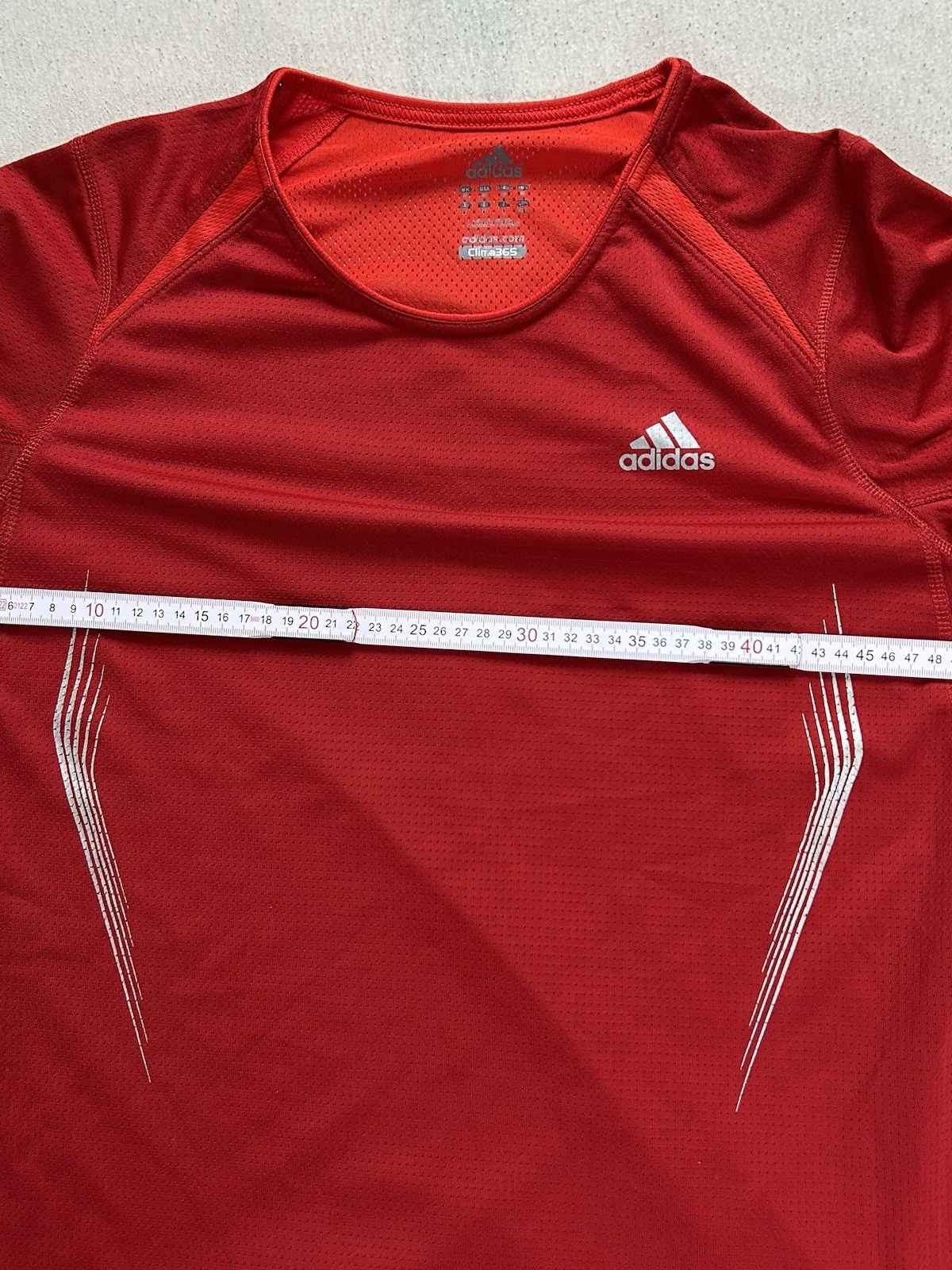 Adidas Supernova Clima365 Langarm Sweatshirt | Größe M | Rot | Maße auf Fotos