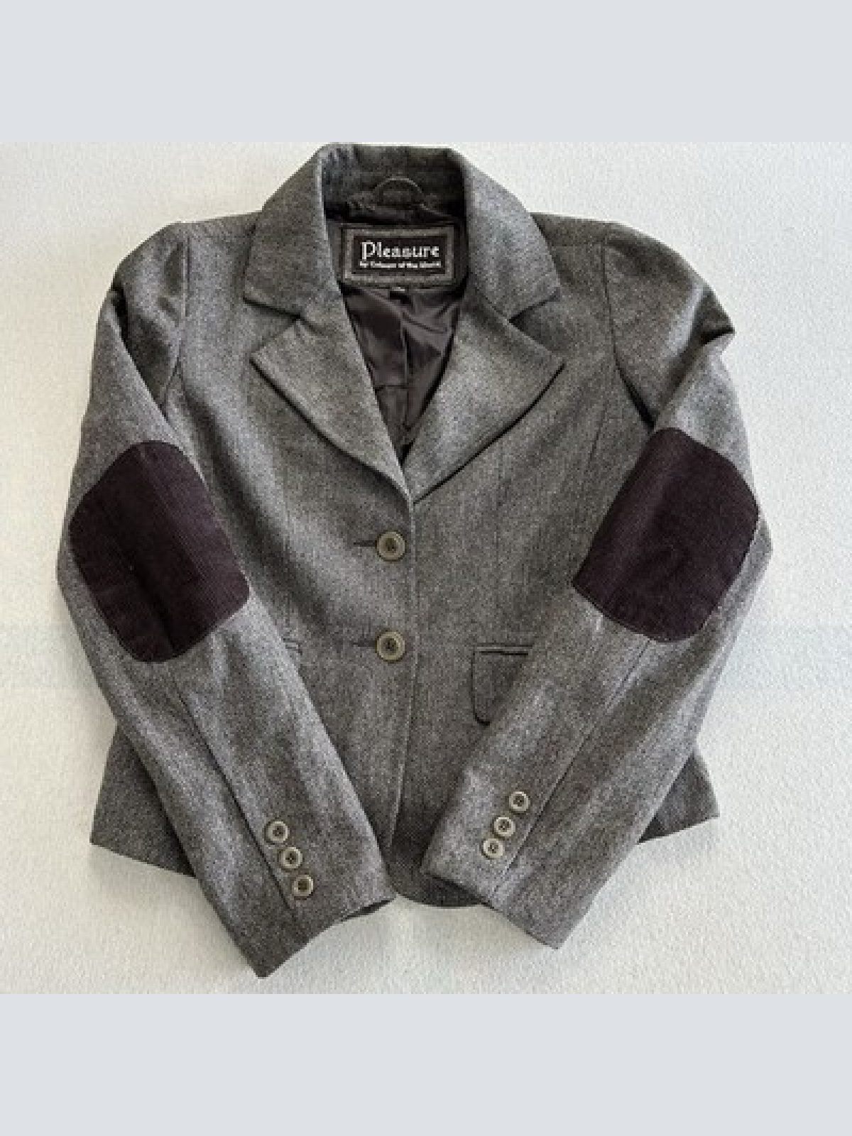 Pleasure by Colours of the World Y2K Blazer Größe 34/36 Grau Maße auf den Fotos