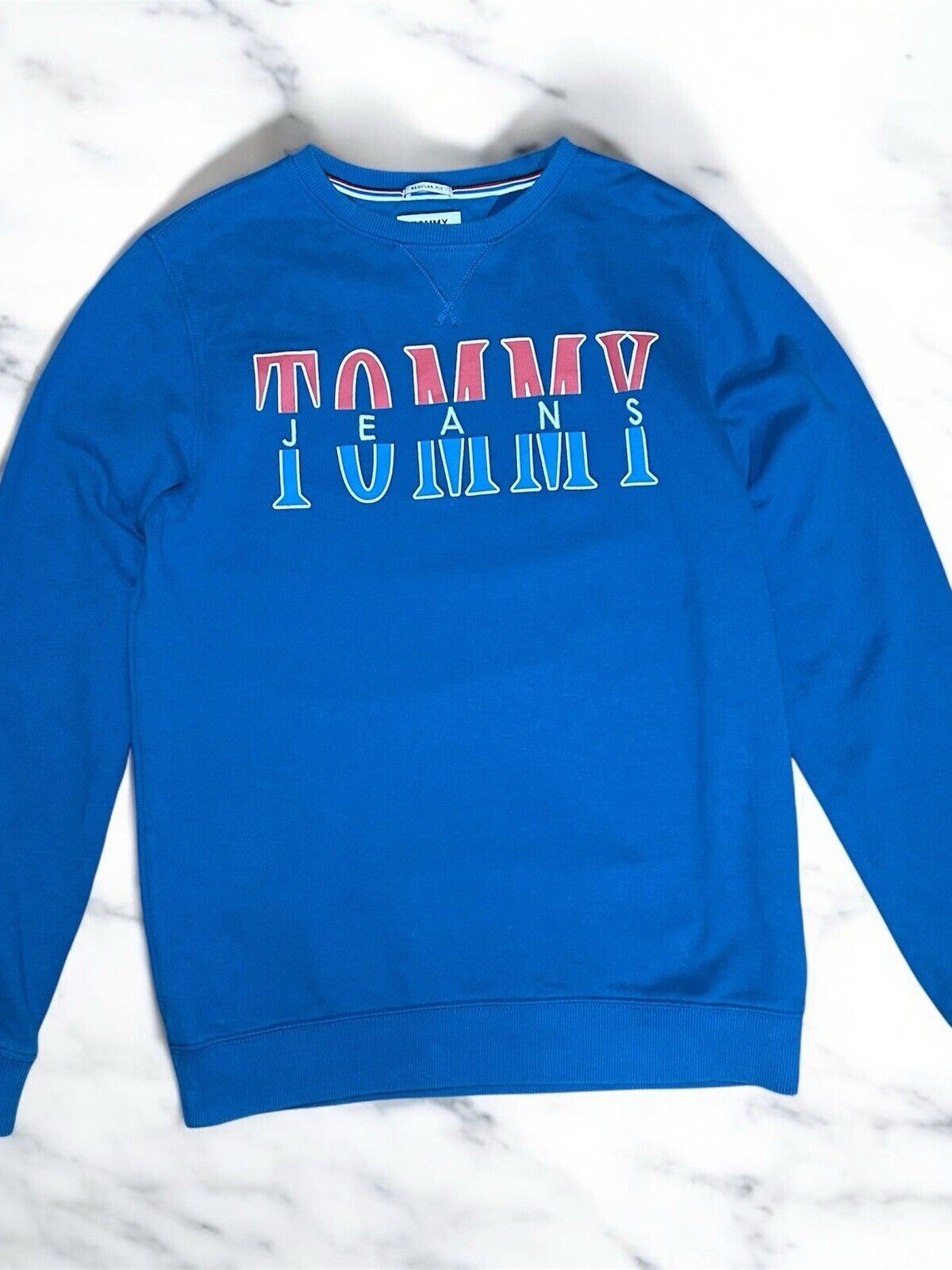 Tommy Hilfiger Jeans Vintage Look Sweater | Größe M | Regular Fit | Sweatshirt