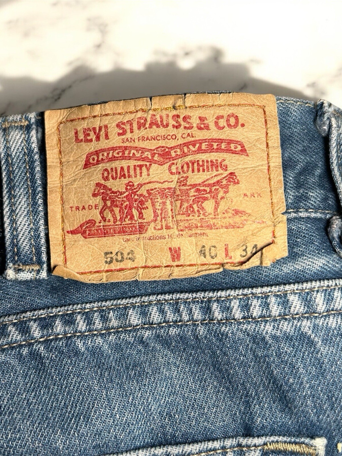 Levi´s 504 Jeans | W40 L34 | Regular Straight Denim | Herren | Guter Zustand