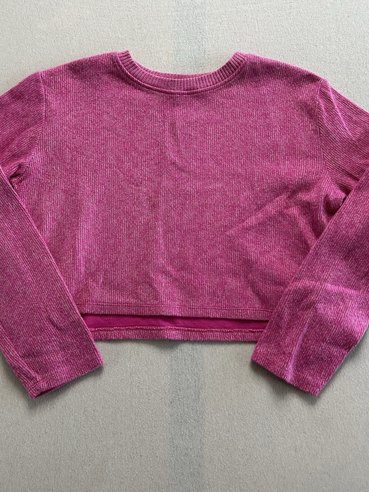 Zara Strick Pullover  Bauchfrei Damen Größe S Pink Maße auf den Fotos