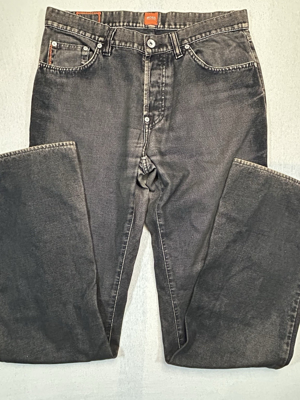 Hugo Boss HB 31 Denim Jeans Schwarz Herren Größe W33 L36 Maße auf den Fotos
