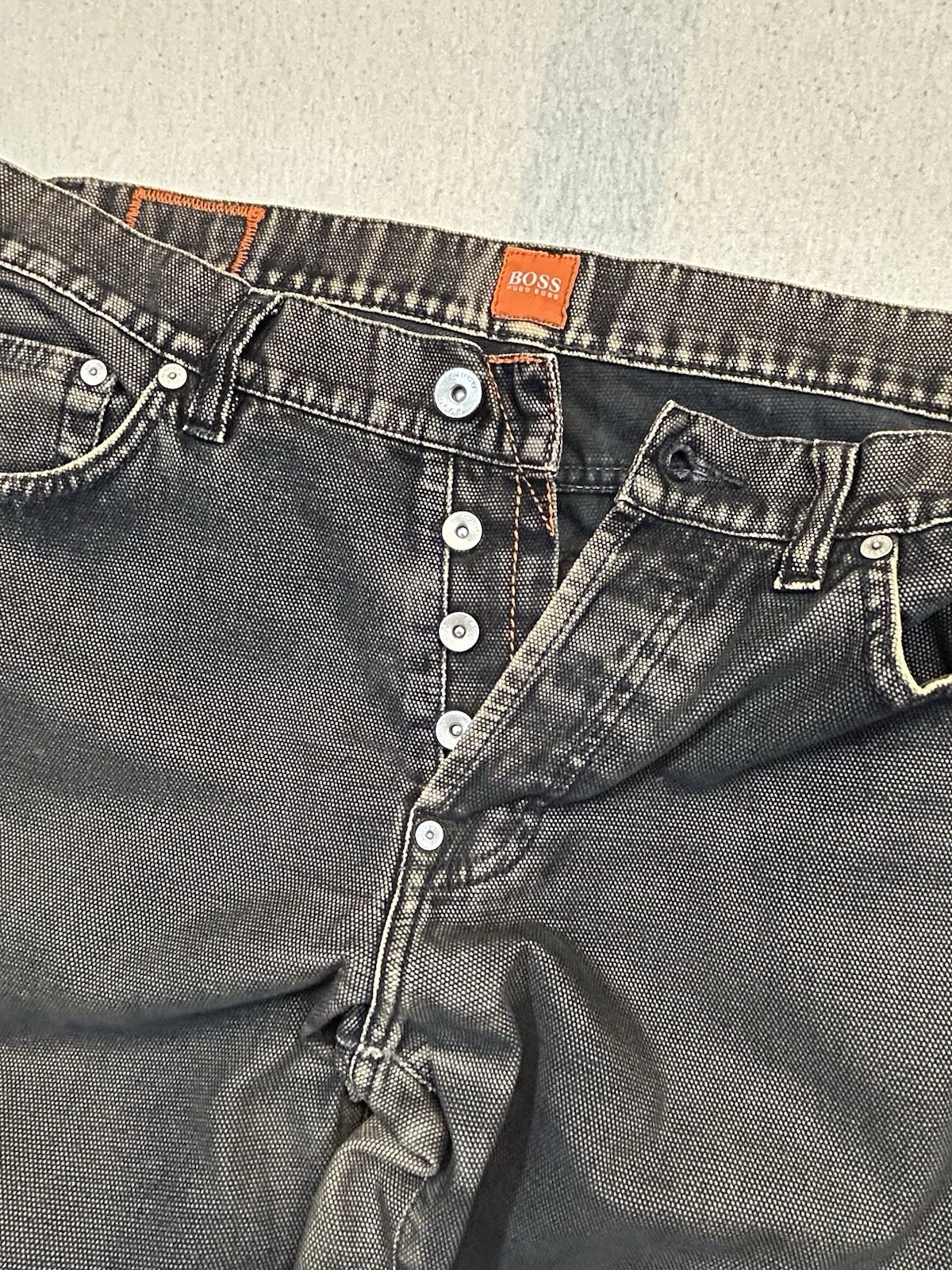 Hugo Boss HB 31 Denim Jeans Schwarz Herren Größe W33 L36 Maße auf den Fotos