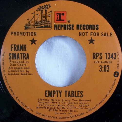 Frank Sinatra - Empty Tables / The Saddest Thing Of All (Toi Et Moi C'est Rie...