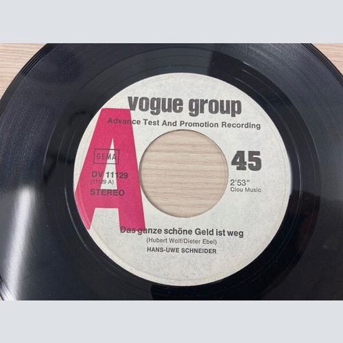 Hans Uwe Schneider - Das Ganze Schöne Geld Ist Weg (7", Single, Promo)