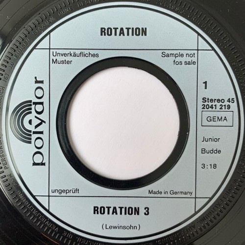 Rotation (4) - Rotation 3 (7", Single, Promo)