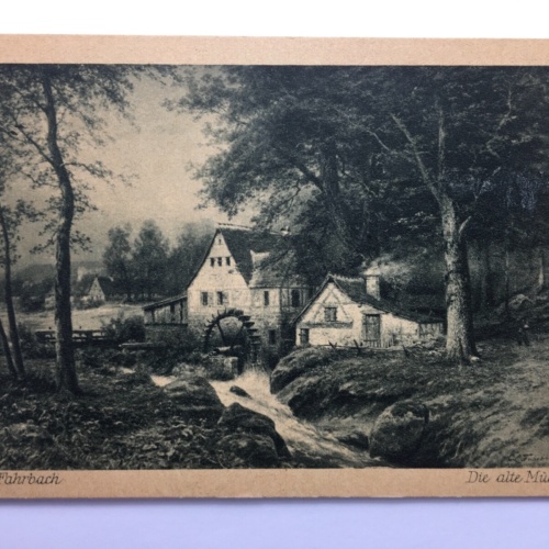Die alte Mühle (C.L. Fahrbach) / Künstlerkarte 30021 TH