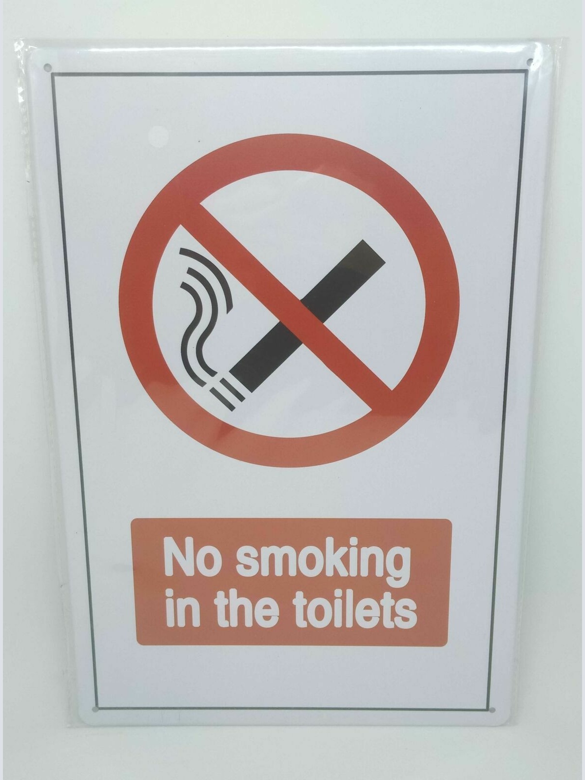 Nostalgie Retro Blechschild "No smoking in the toilets" 30x20 50247
