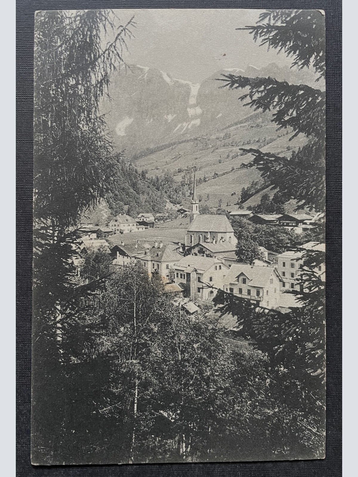 Mühlbach bei Bischofshofen Hochkönig Gebirge Berg Stadt Kirche Salzburg 402313 A
